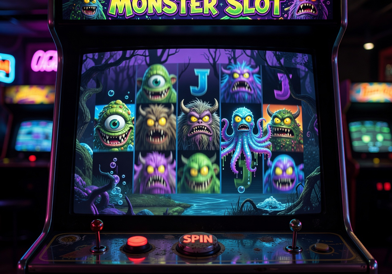 Monster Slot Arcade Game Screen
