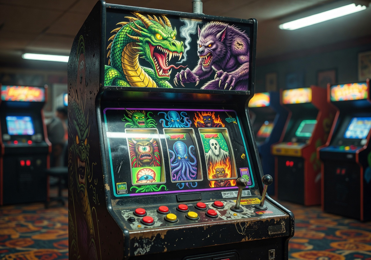 Monster Slot Arcade Graphic